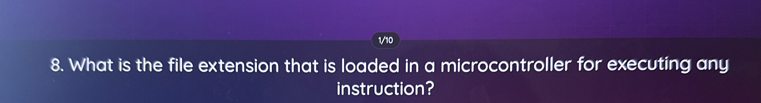 What is the file extension that is loaded in a