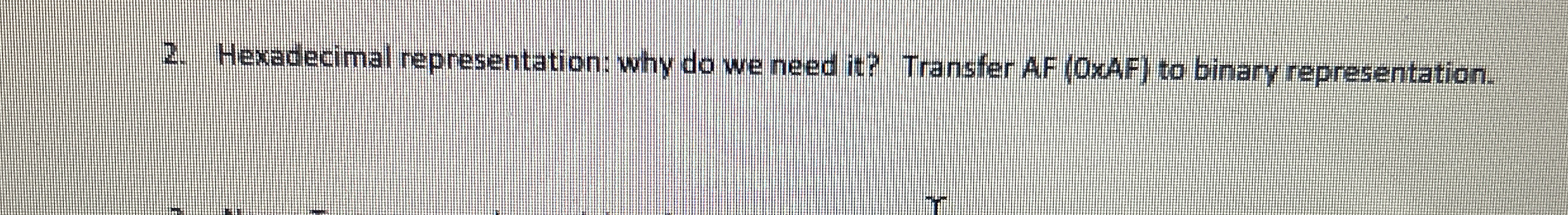 Hexadecimal representation: why do we need it ?