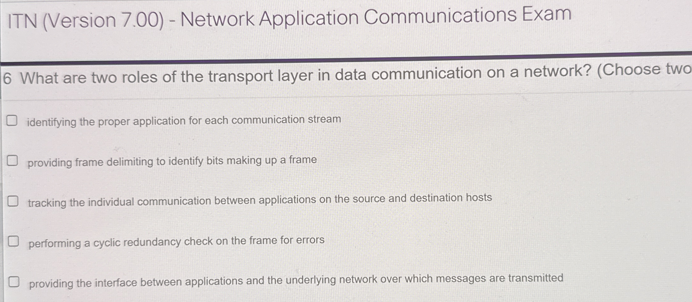 ITN ( Version 7 . 0 0 ) - Network Application