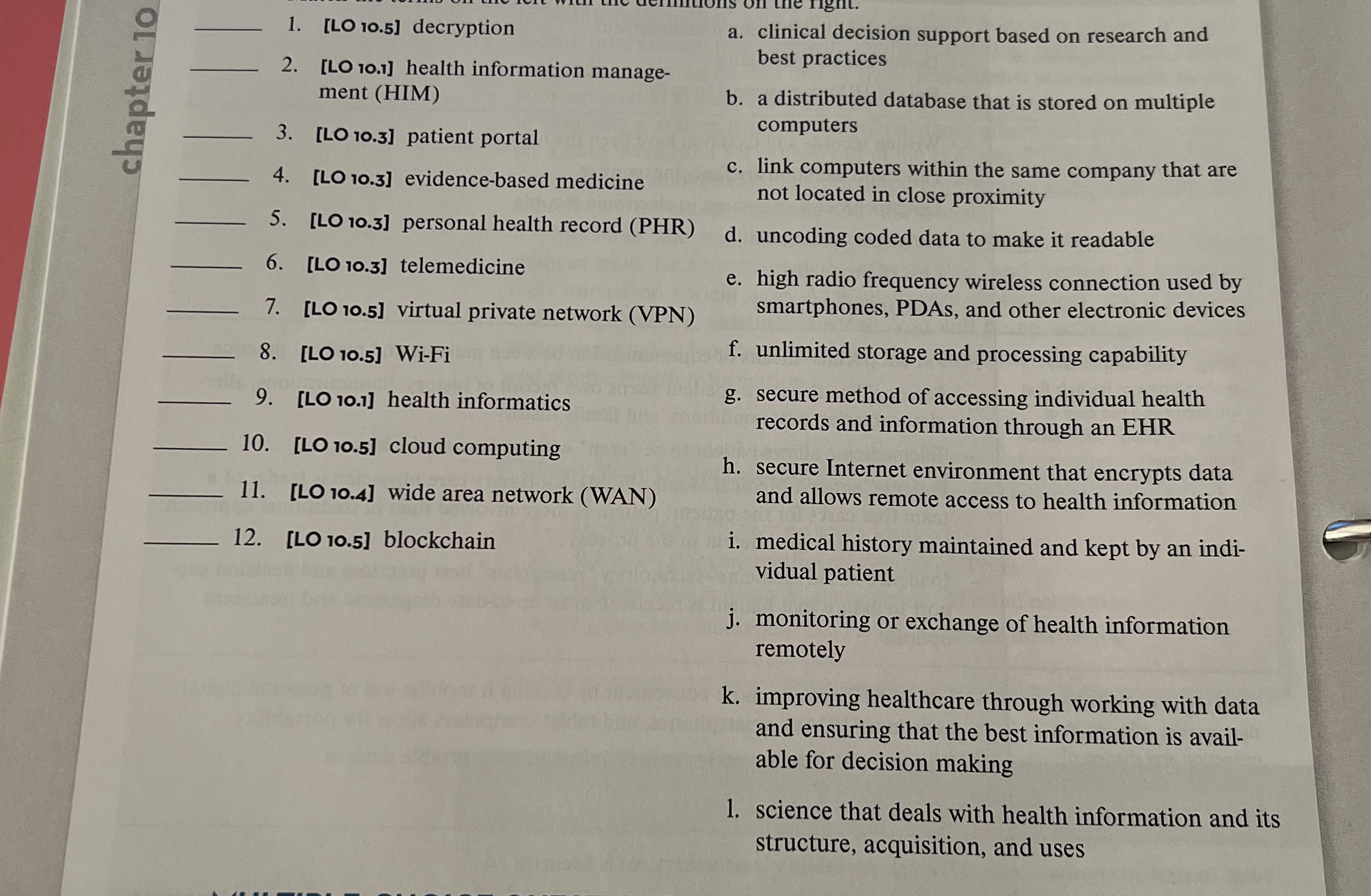 [ LO 1 0 . 5 ] decryption [ LO 1 0 . 1 ] health