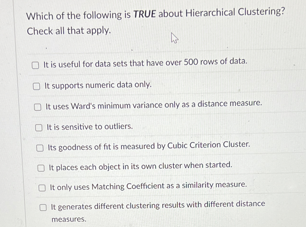 Which of the following is TRUE about Hierarchical