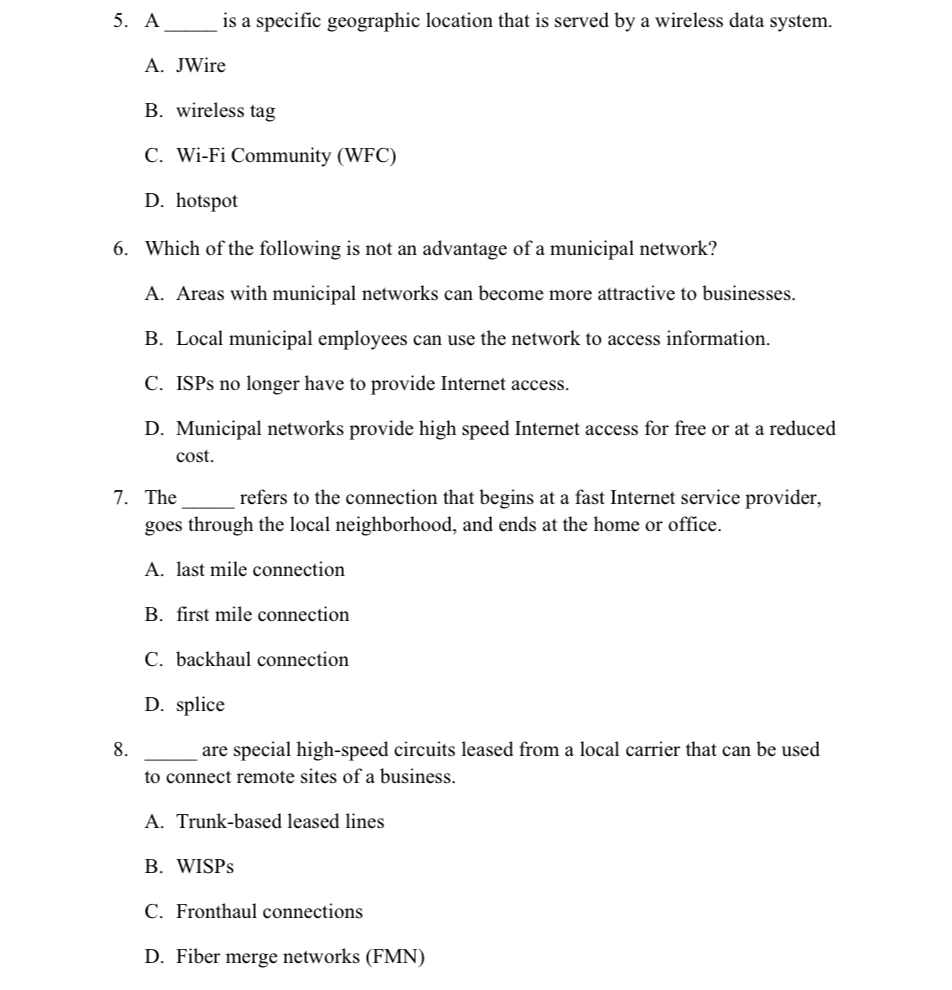 A is a specific geographic location that is