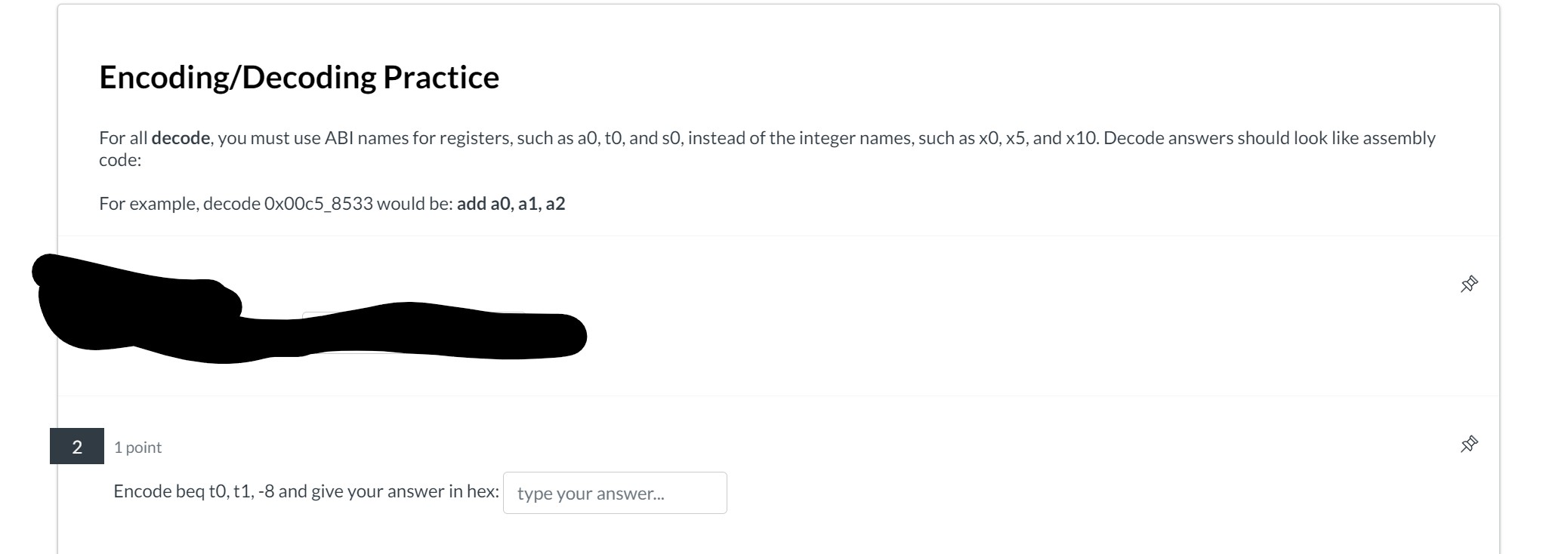 Encoding / Decoding Practice For all decode, you