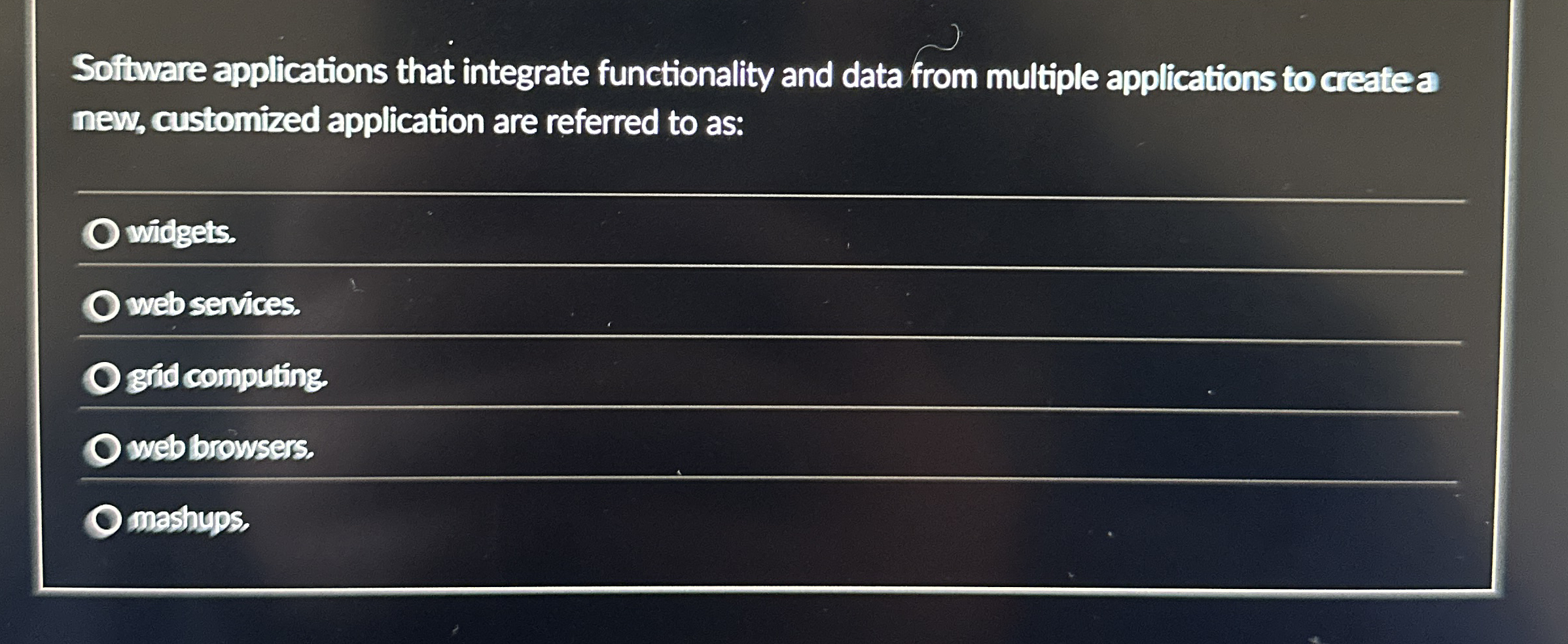 Software applications that integrate