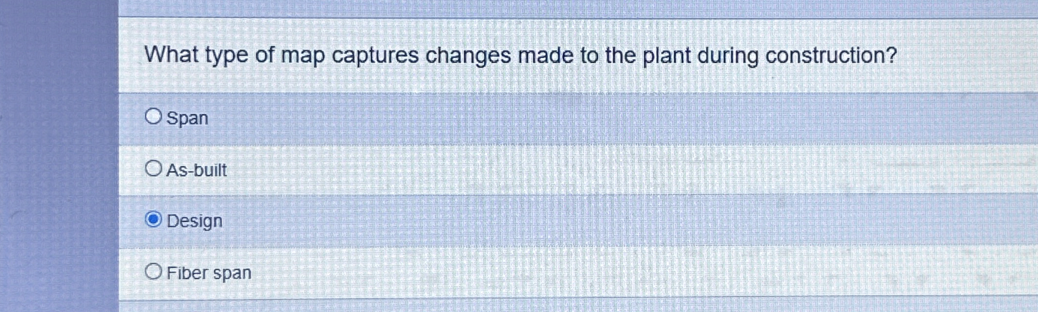 What type of map captures changes made to the