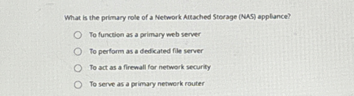 What is the primary role of a Network Attached