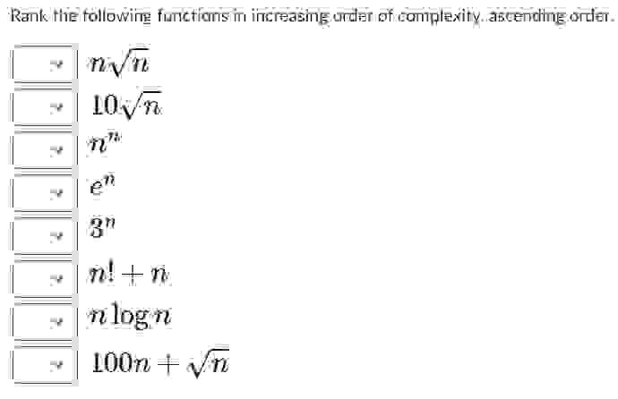 n n 2 1 0 n 2 n 7 e n 3 n n ! + n n l o g n 1 0 0