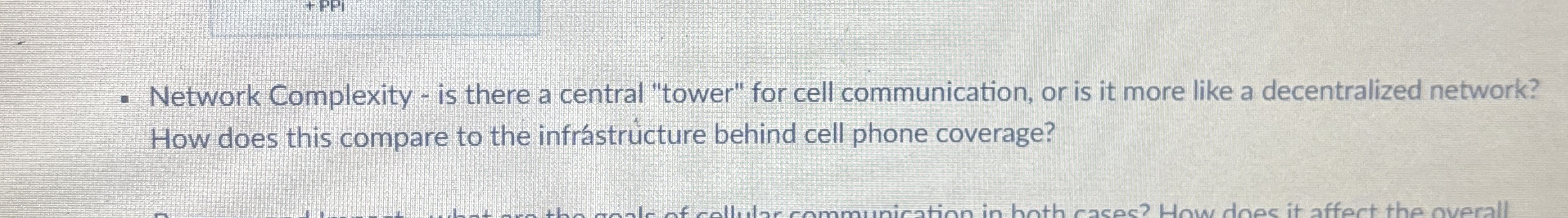 Network Complexity - is there a central "tower"