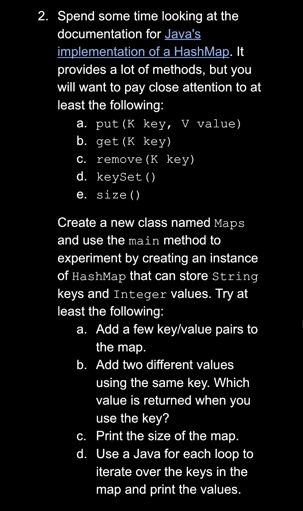 Spend some time looking at the documentation for
