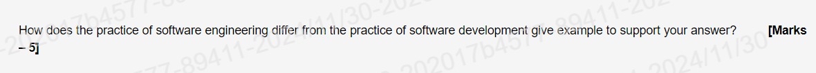 How does the practice of software engineering