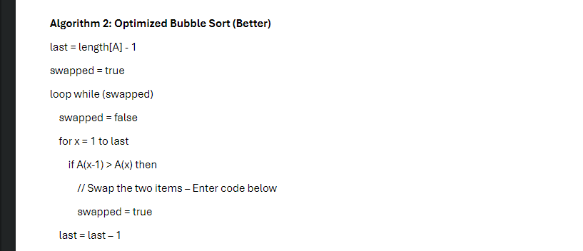I need a java program for this Algorithm 2 :