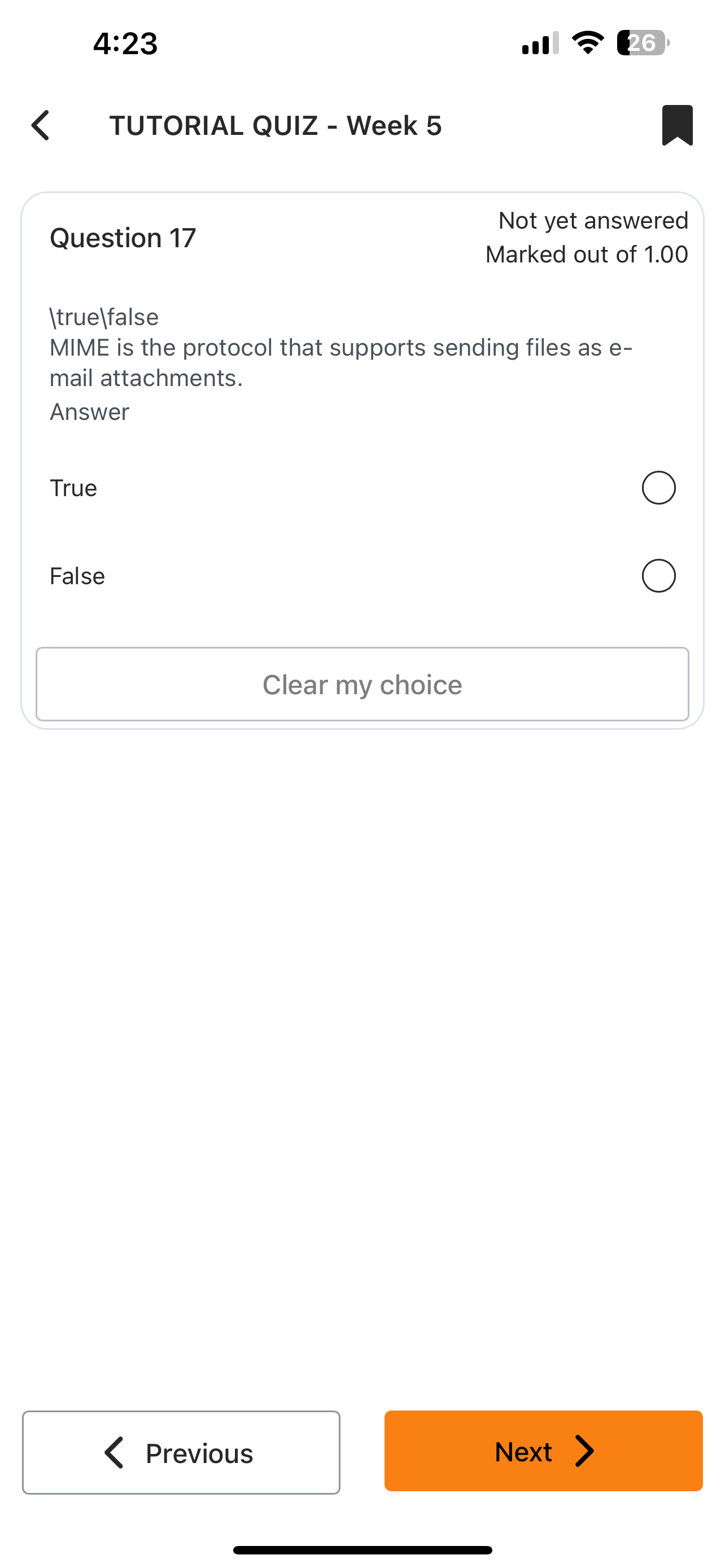 Question 1 7 Not yet answered Marked out of 1 . 0