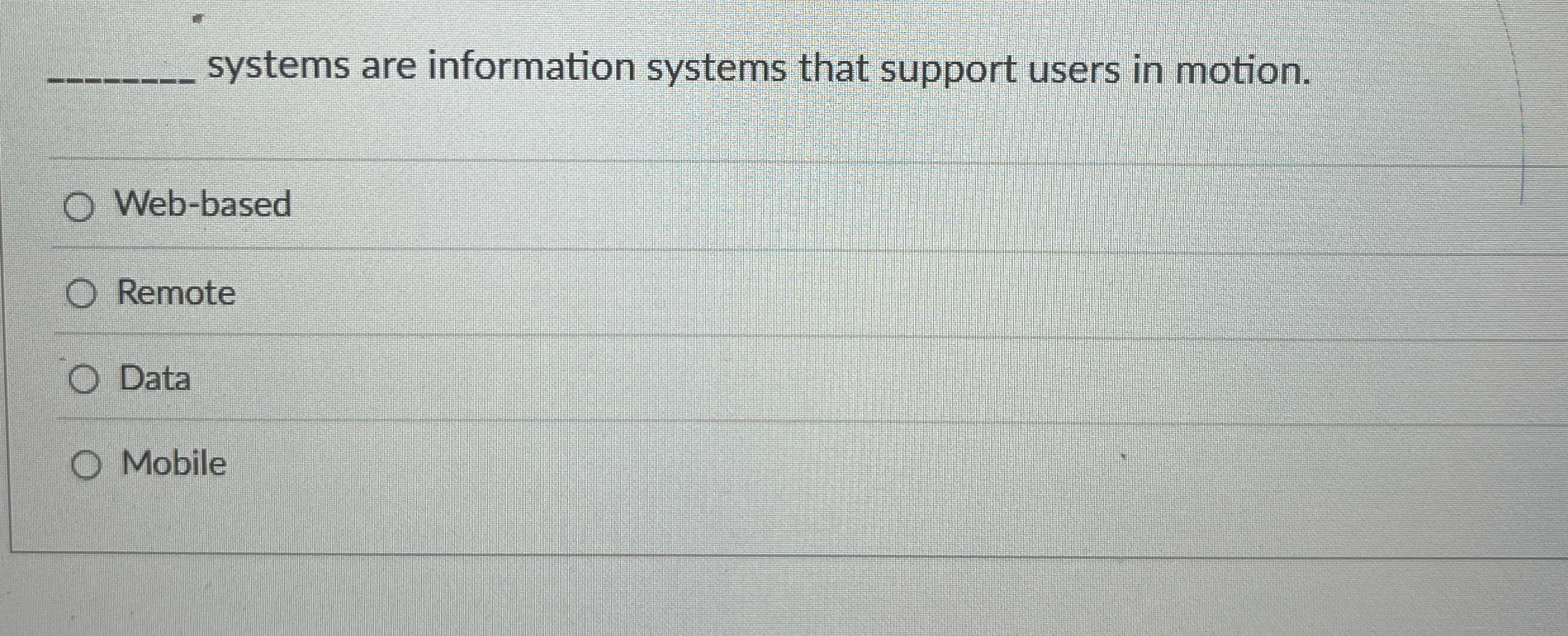 q , systems are information systems that support