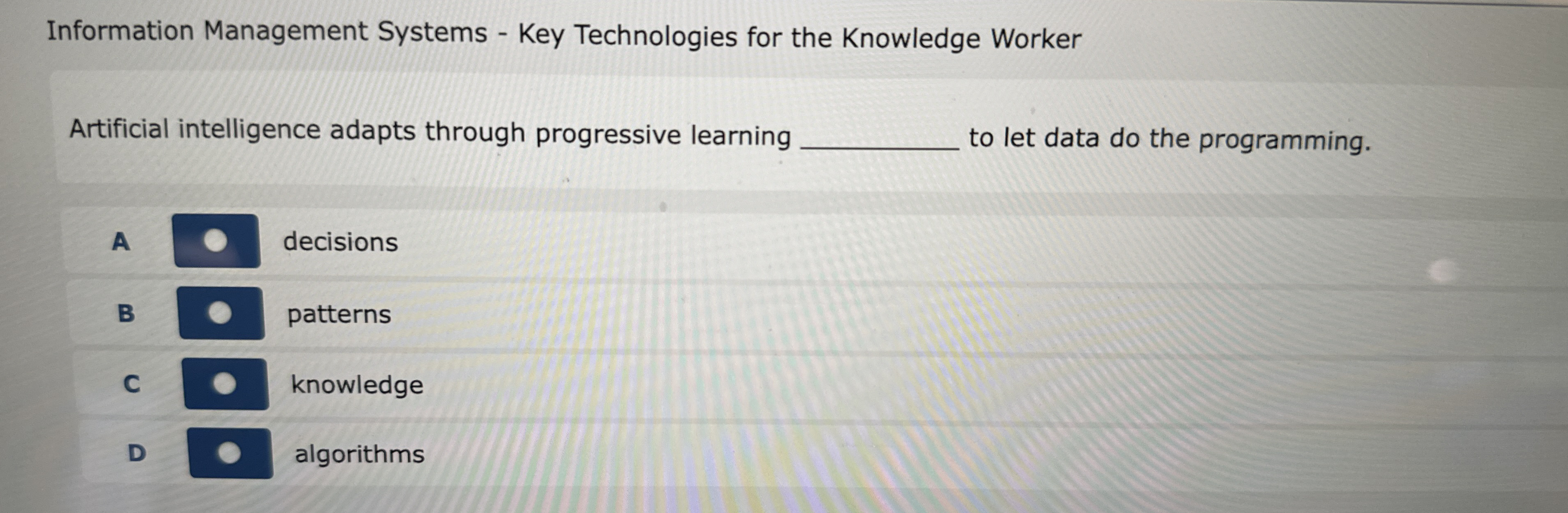 Information Management Systems - Key Technologies