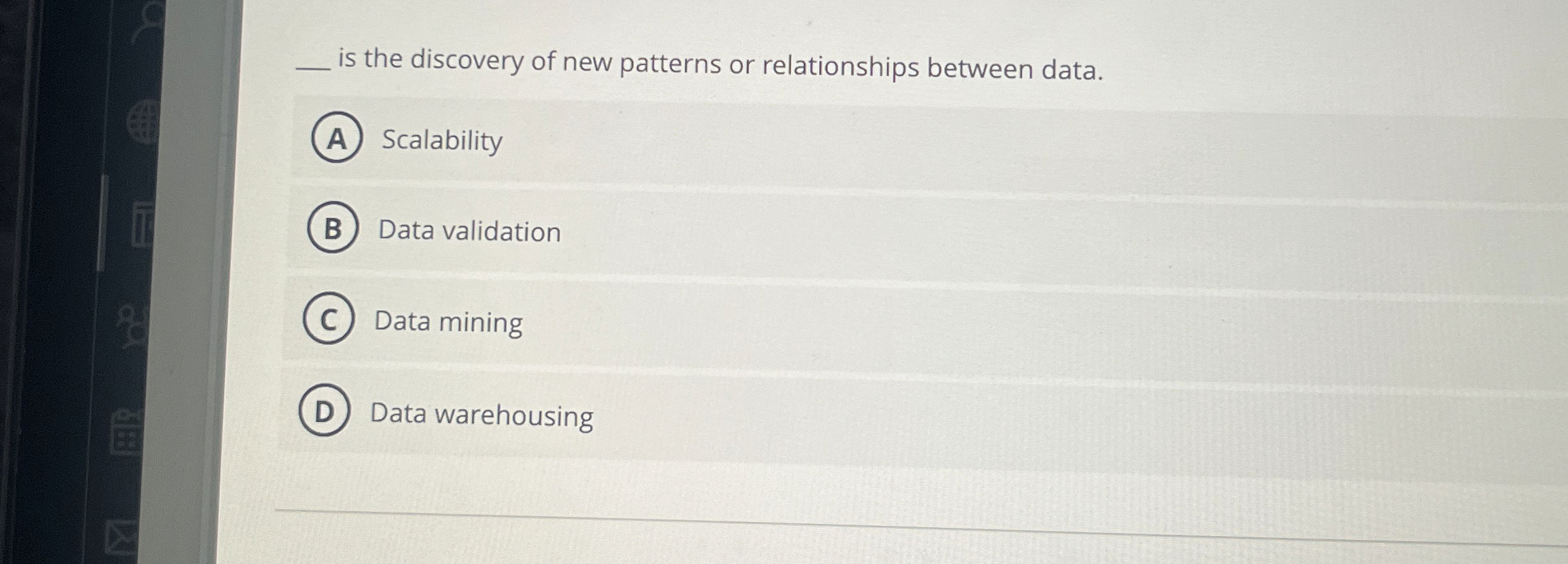 q , is the discovery of new patterns or