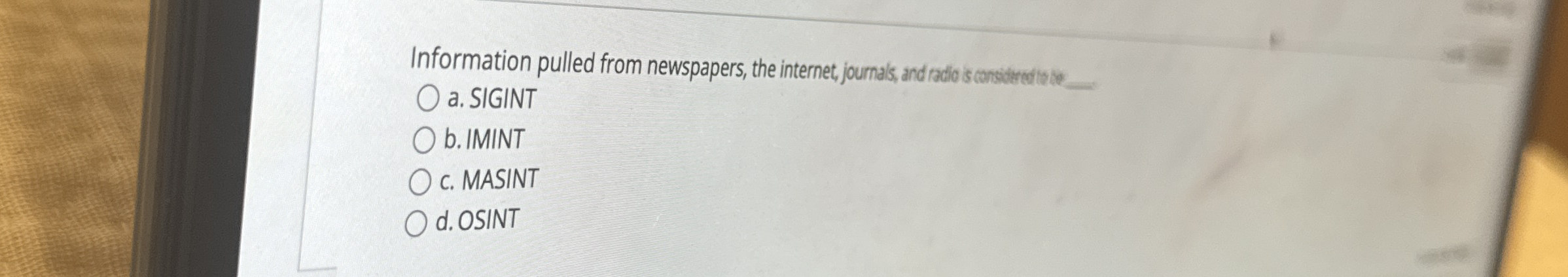 Information pulled from newspapers, the internet,