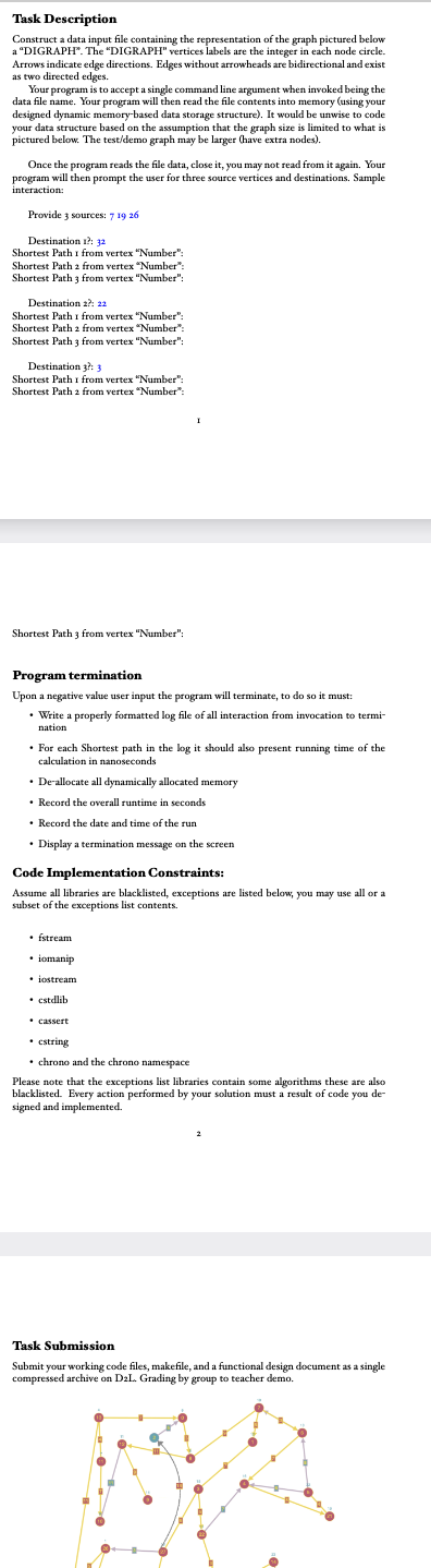 Task Description - SPLIT PROJECT INTO 3 PARTS:
