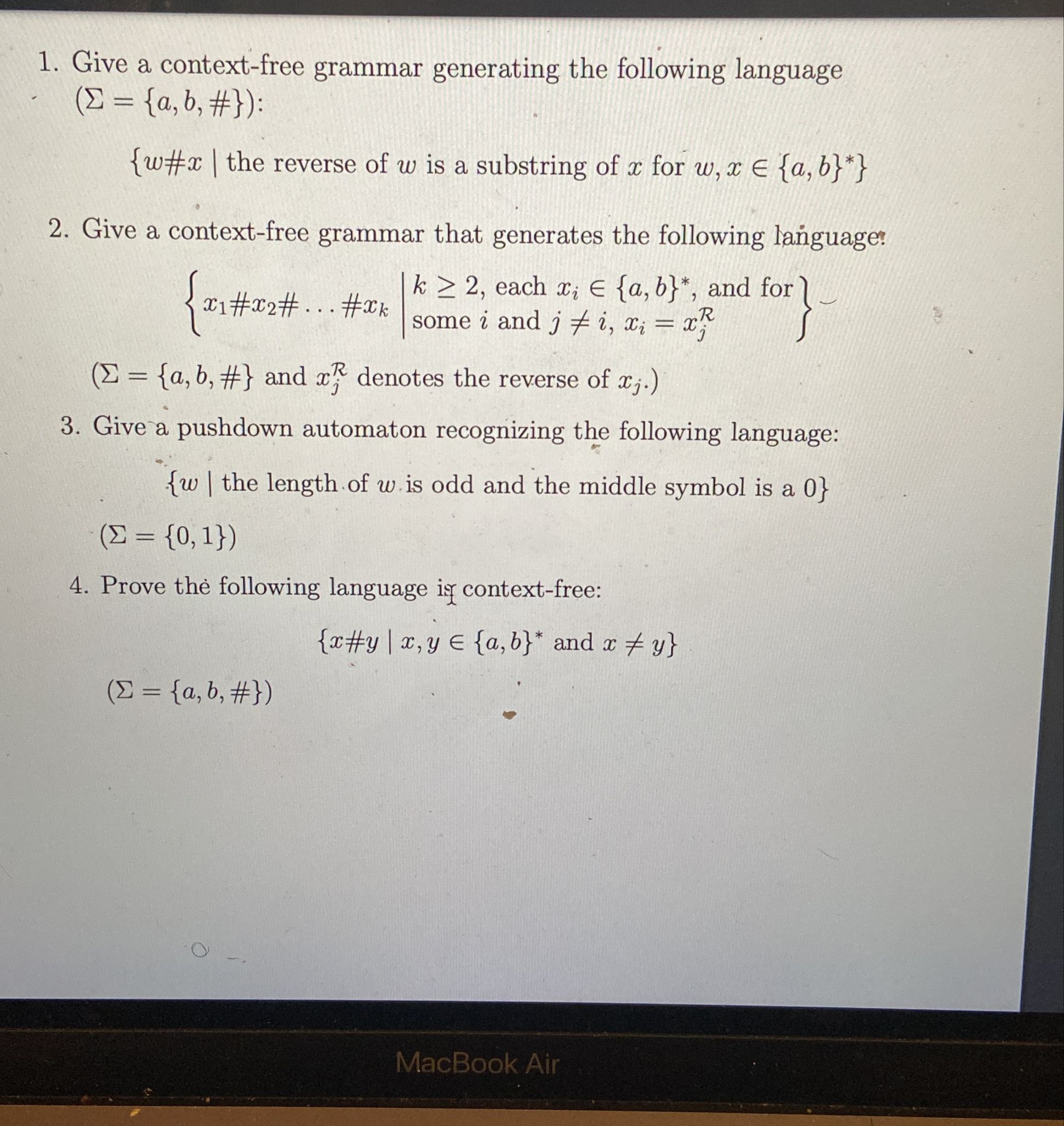 See the Pdf for the question