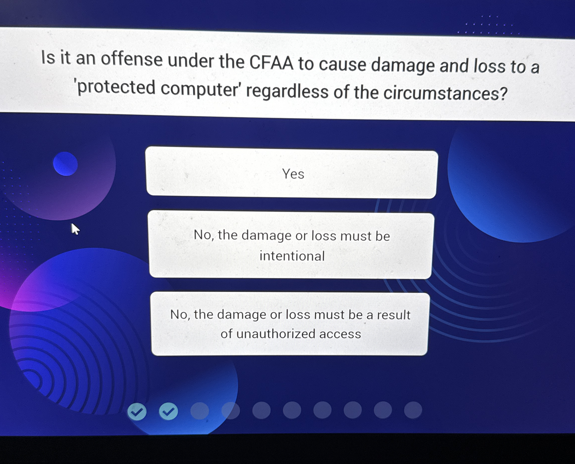 Is it an offense under the CFAA to cause damage