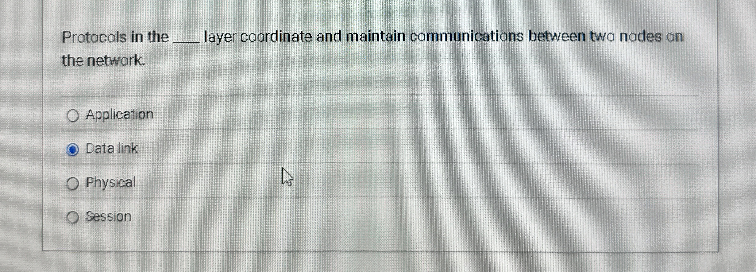 Protocals in the q , layer coardinate and