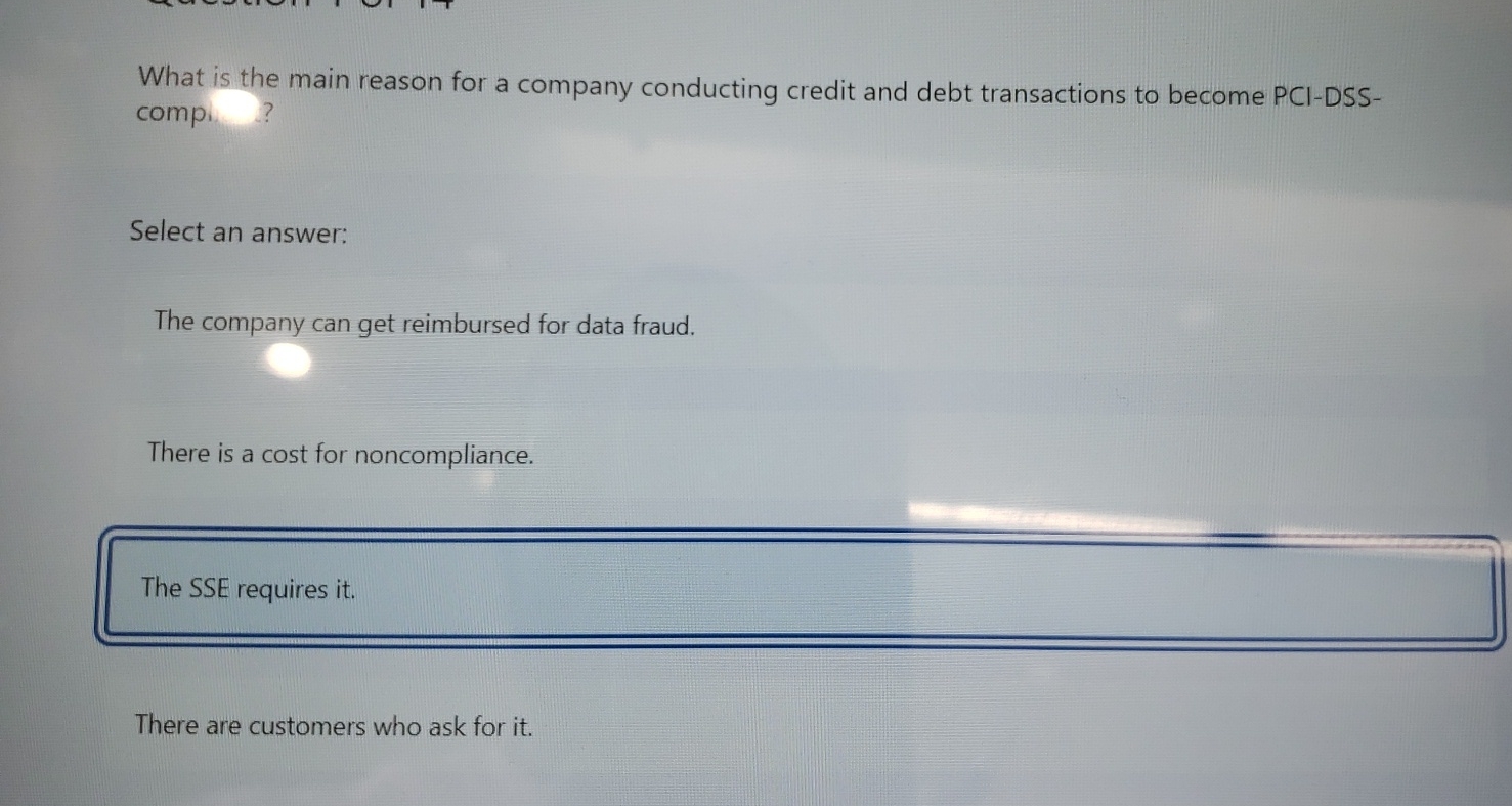 What is the main reason for a company conducting