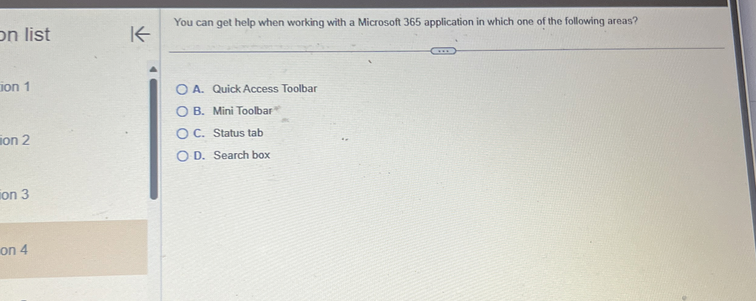 You can get help when working with a Microsoft 3