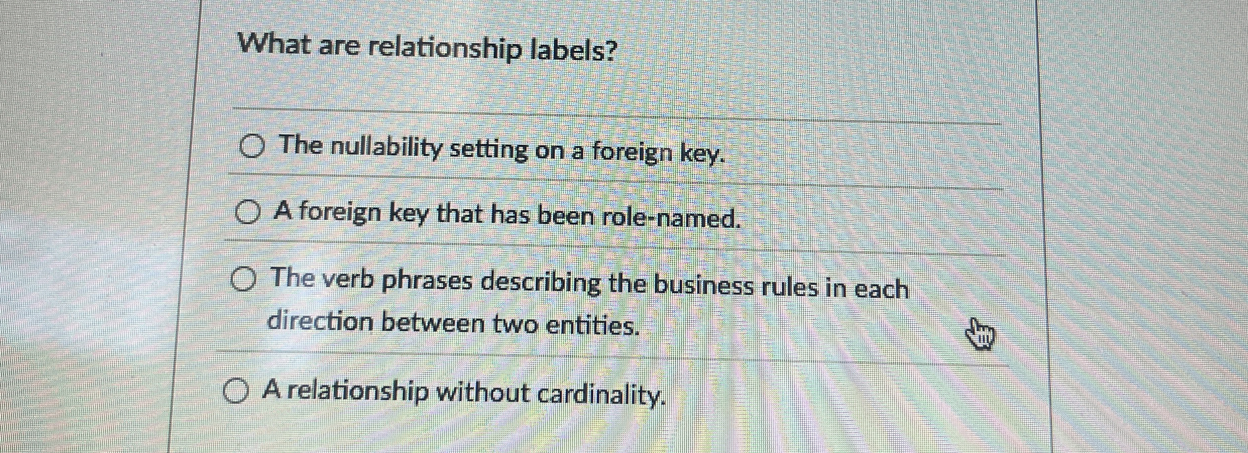 What are relationship labels? The nullability