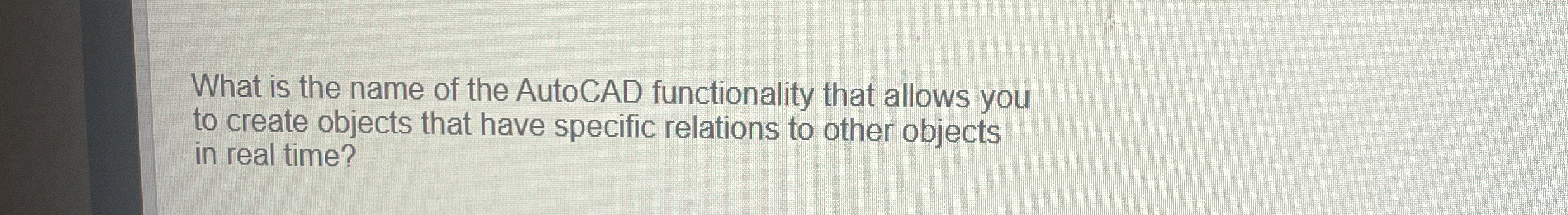 What is the name of the AutoCAD functionality