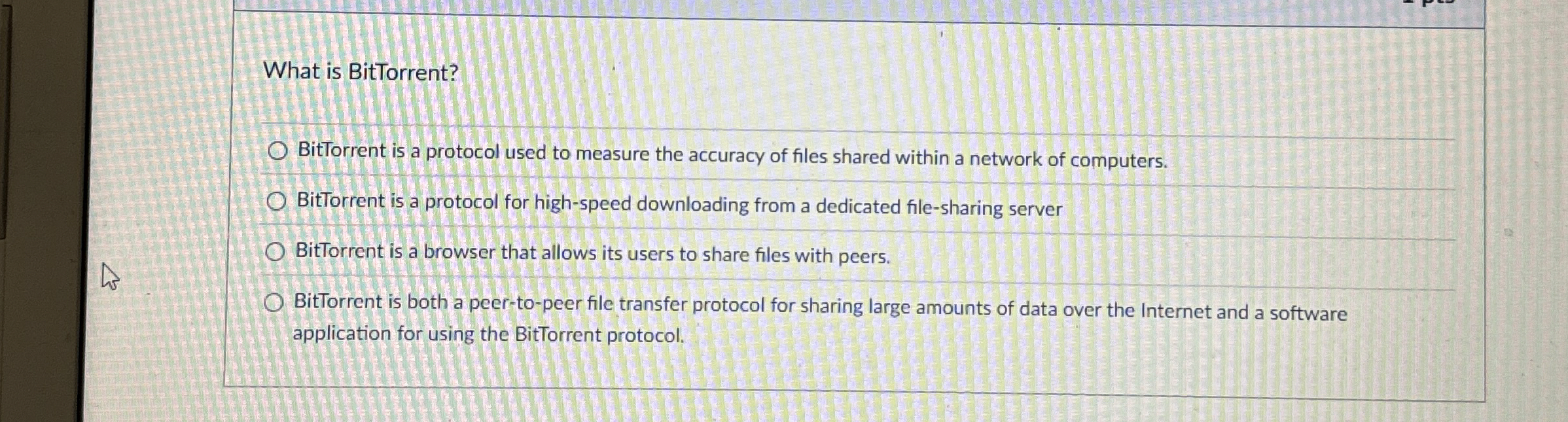 What is BitTorrent? BitTorrent is a protocol used