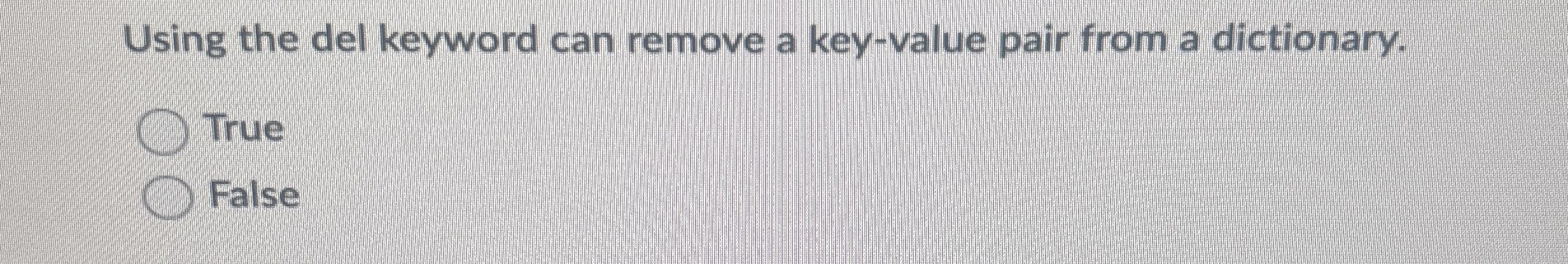 Using the del keyword can remove a key - value