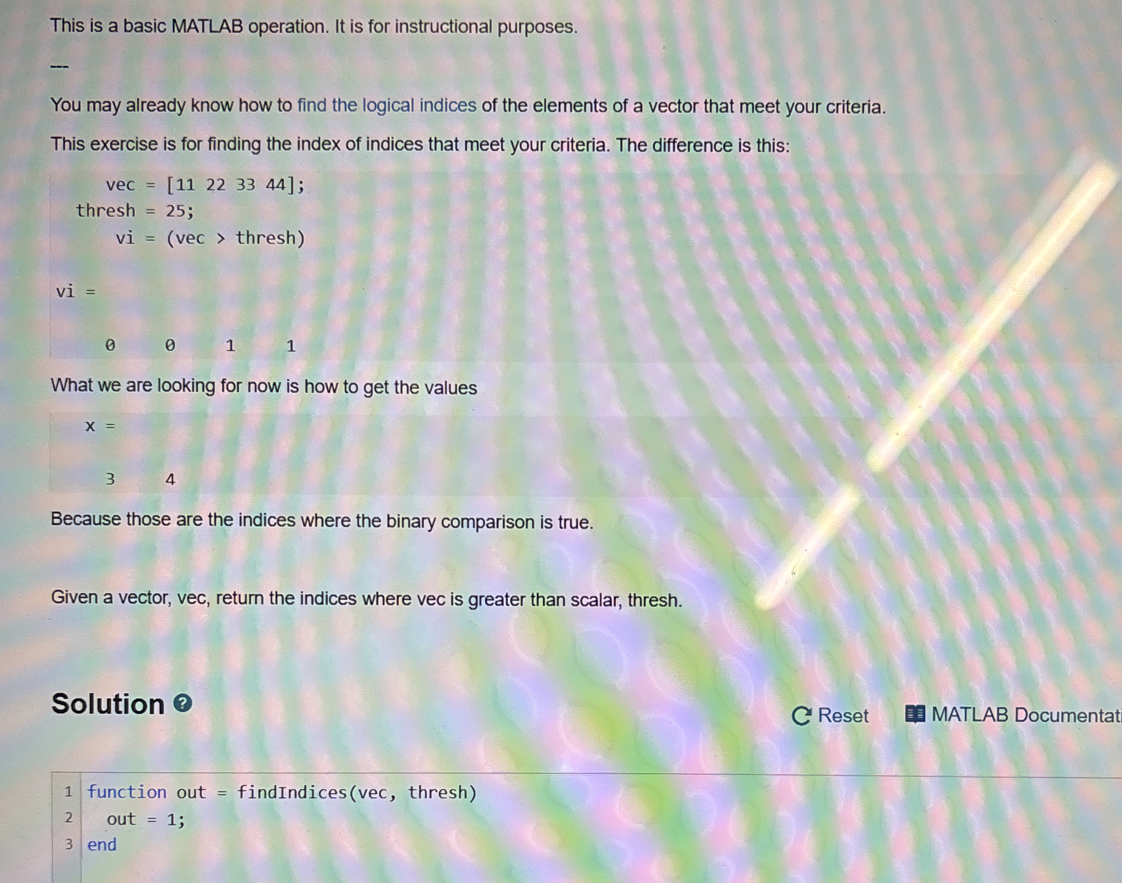 Matlab cody problem 6 4 5 : This is a basic