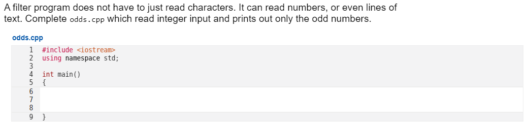 Running odds.cpp Test 1 Input: 2 1 , 2 0 , 1 2 ,
