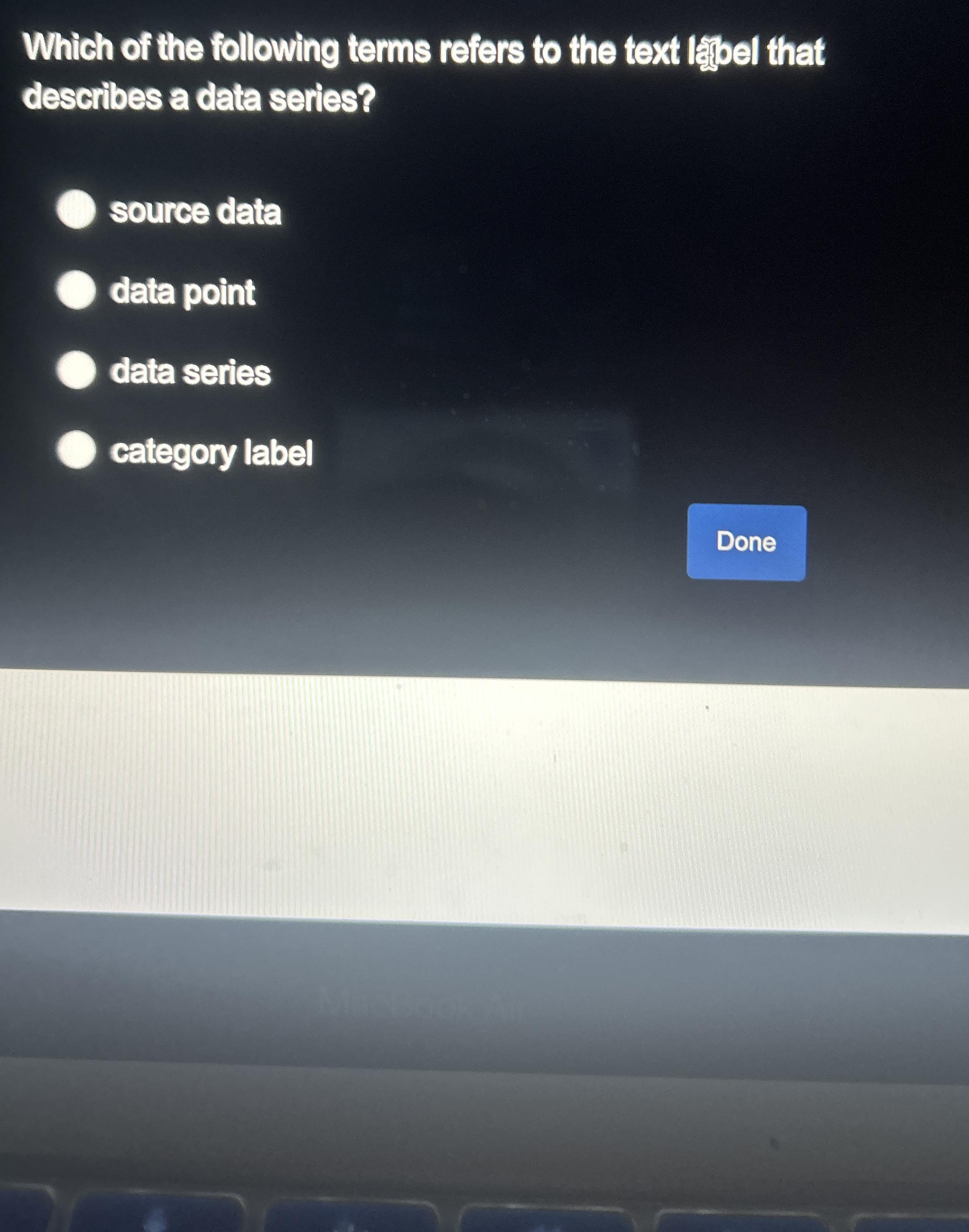 Which of the following terms refers to the text