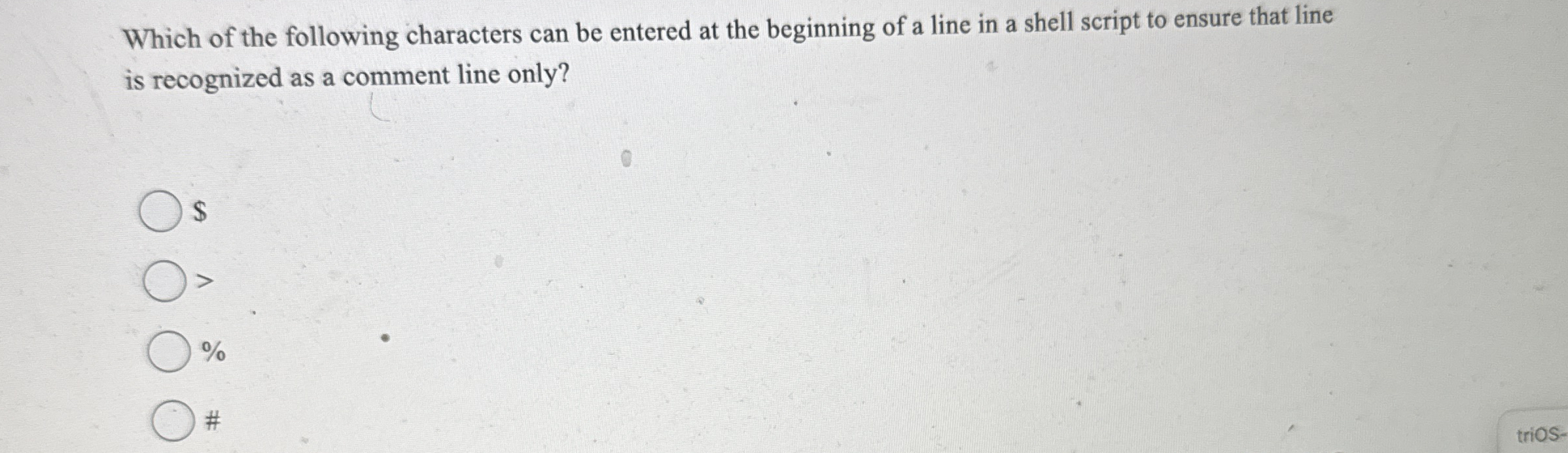 Which of the following characters can be entered
