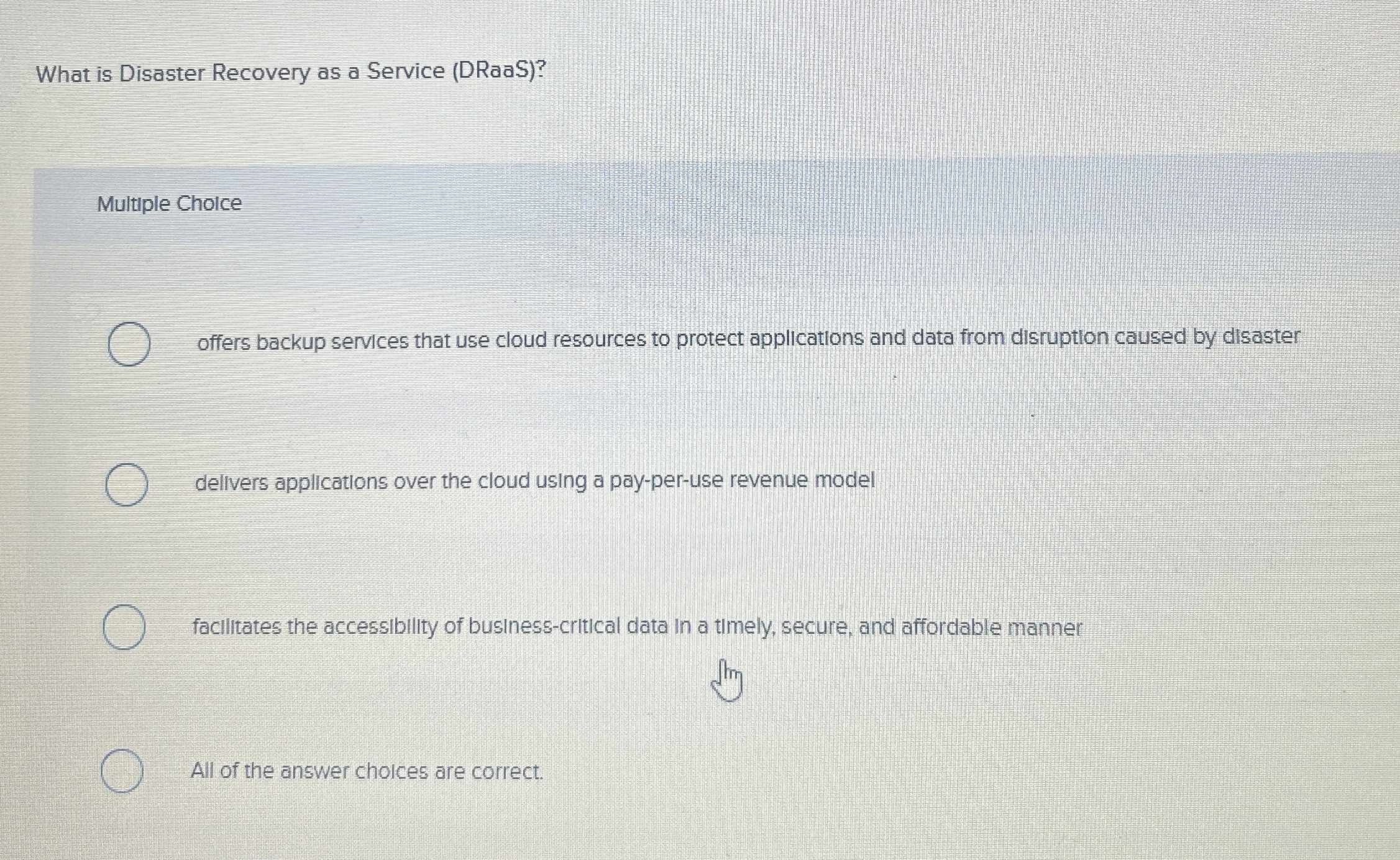 What is Disaster Recovery as a Service ( DRaaS )