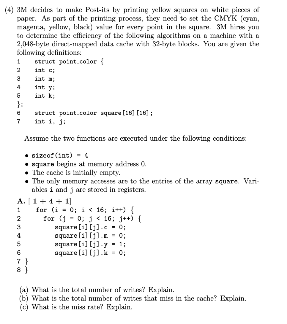 ( 4 ) 3 M decides to make Post - its by printing