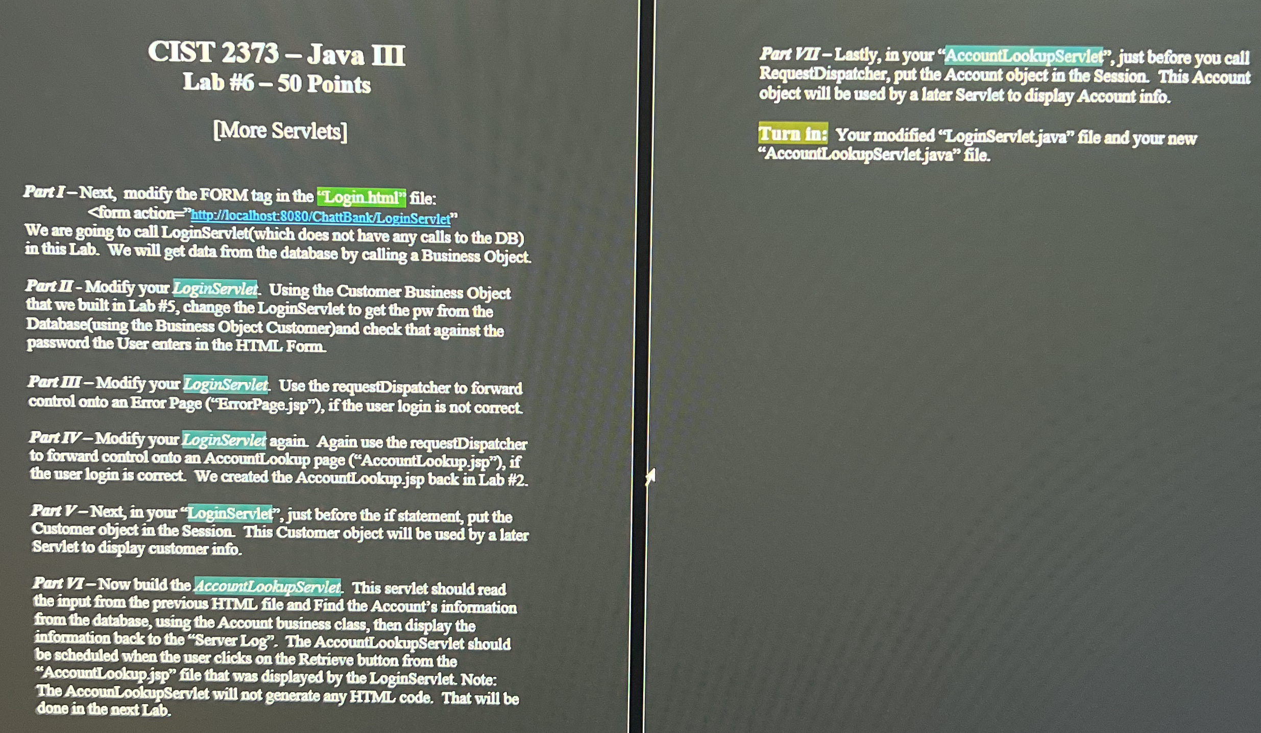 Pat VI - Lastly, in your Account ookupSende, just