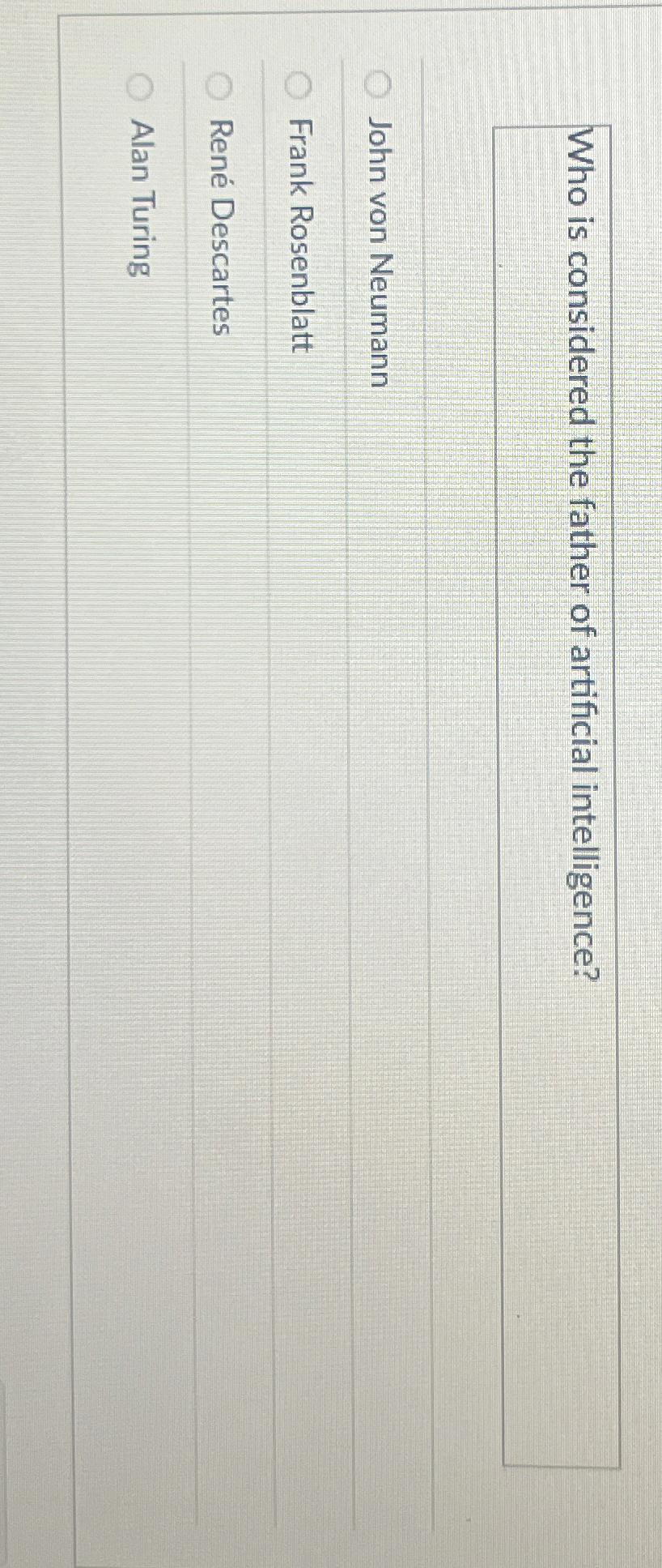 Who is considered the father of artificial