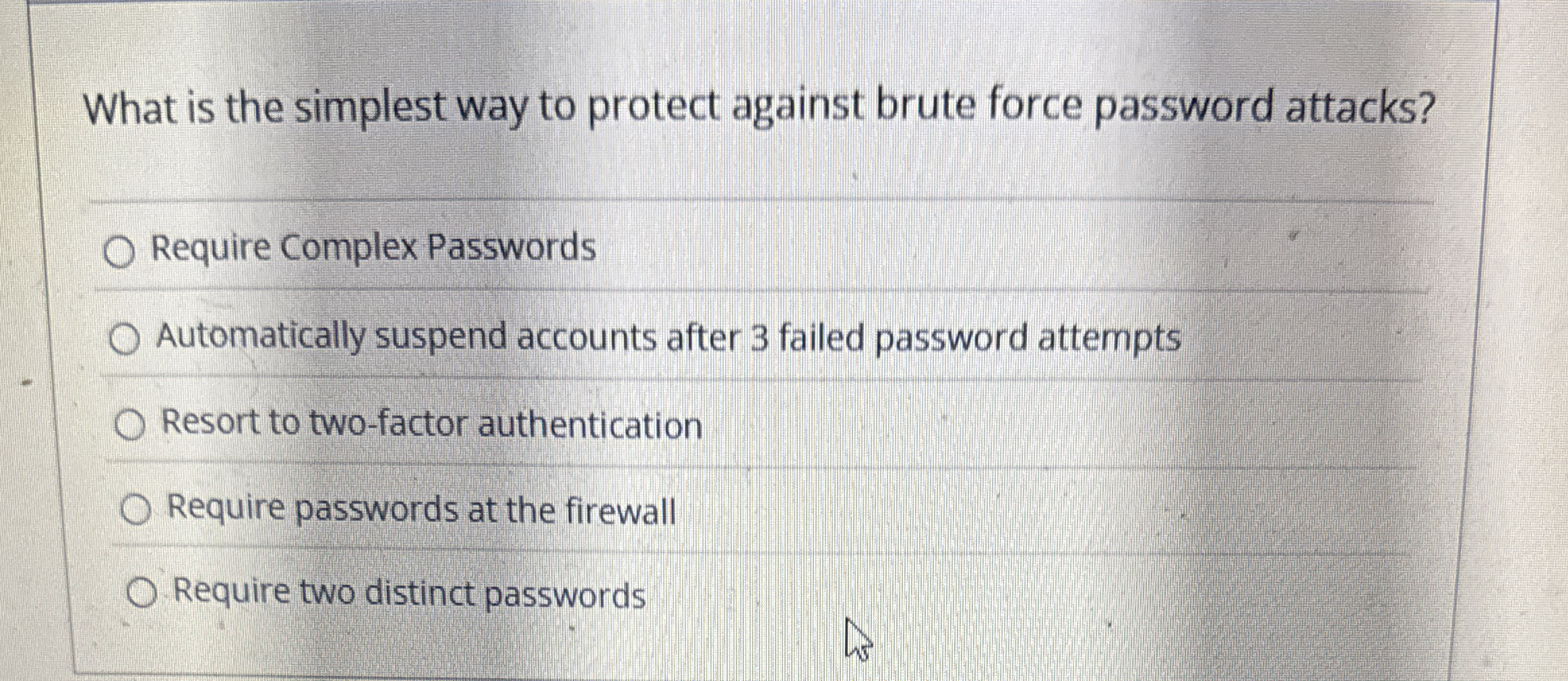 What is the simplest way to protect against brute