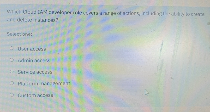 Which Cloud IAM developer role covers a range of