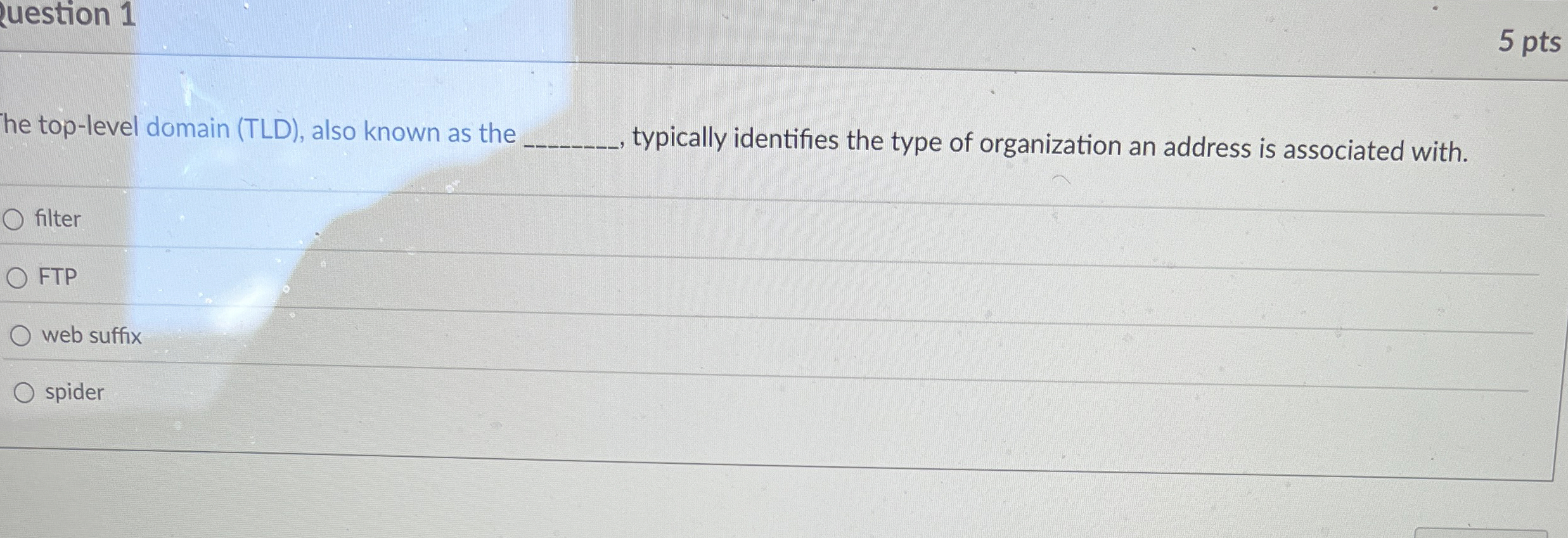 he top - level domain ( TLD ) , also known as the