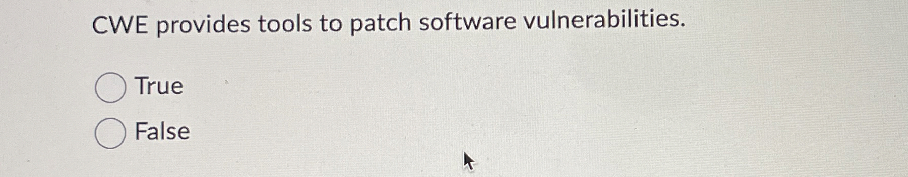 CWE provides tools to patch software