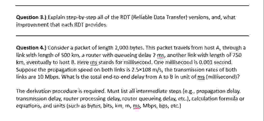 Question 3 . ) Explain step - by - step all of
