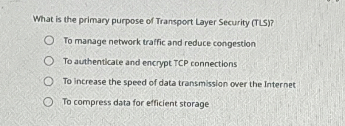 What is the primary purpose of Transport Layer