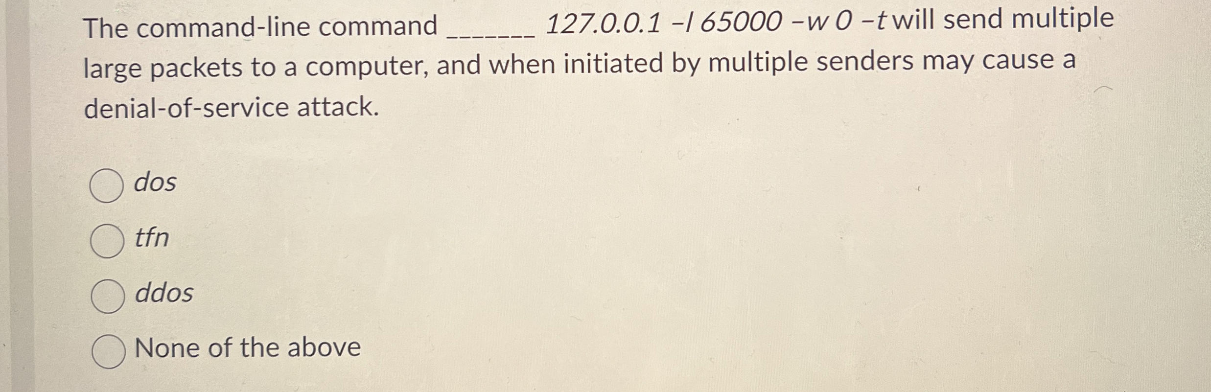 The command - line command 1 2 7 . 0 . 0 . 1 - I