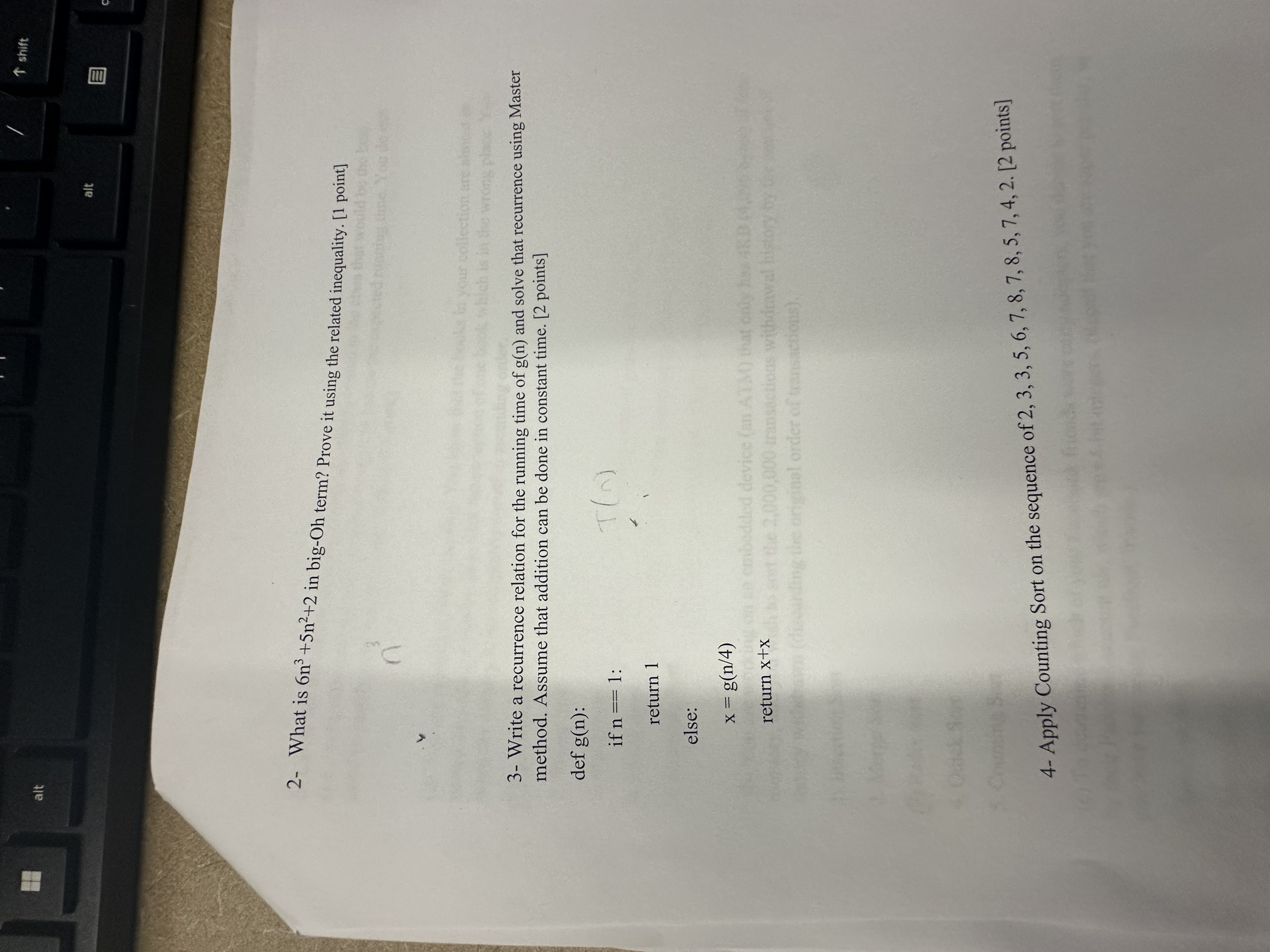 alt uarr shift alt 2 - What is 6 n 3 + 5 n 2 + 2