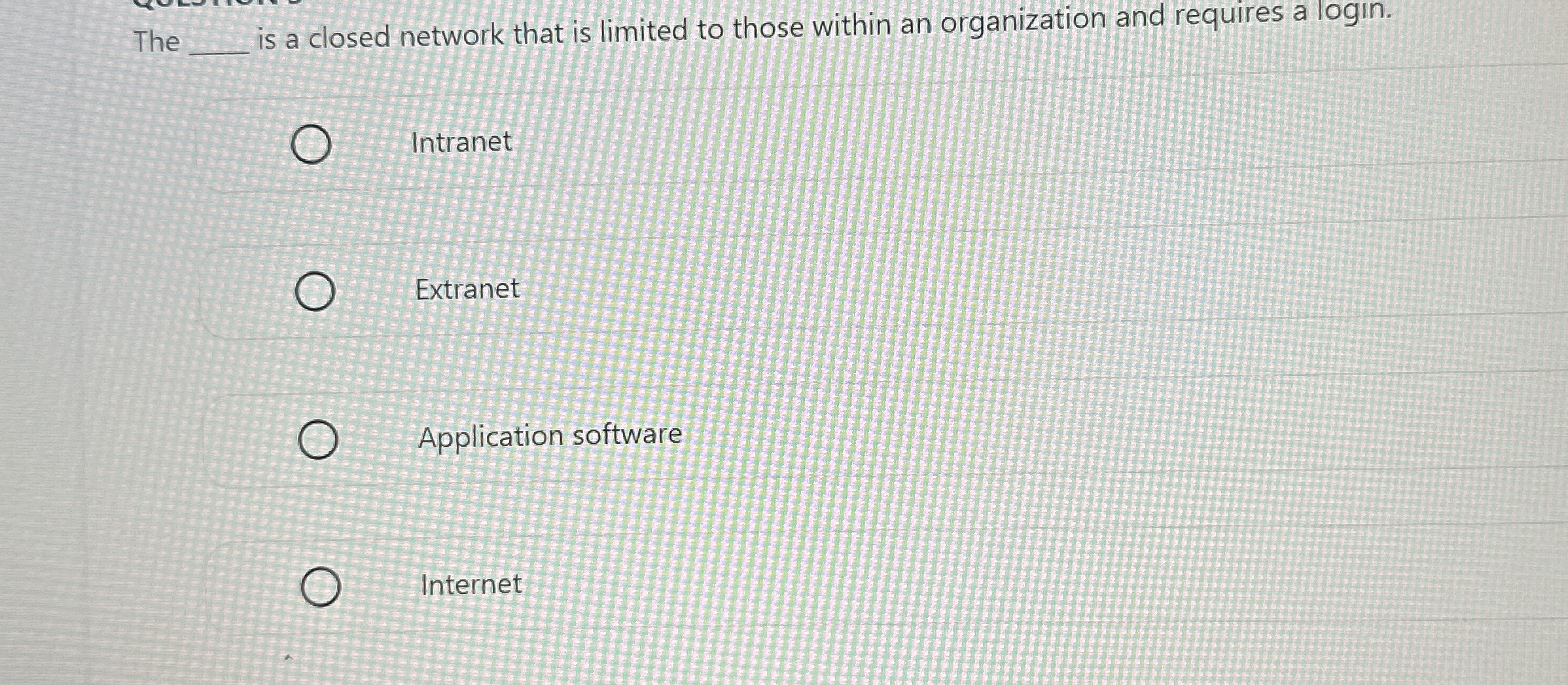 The q , is a closed network that is limited to