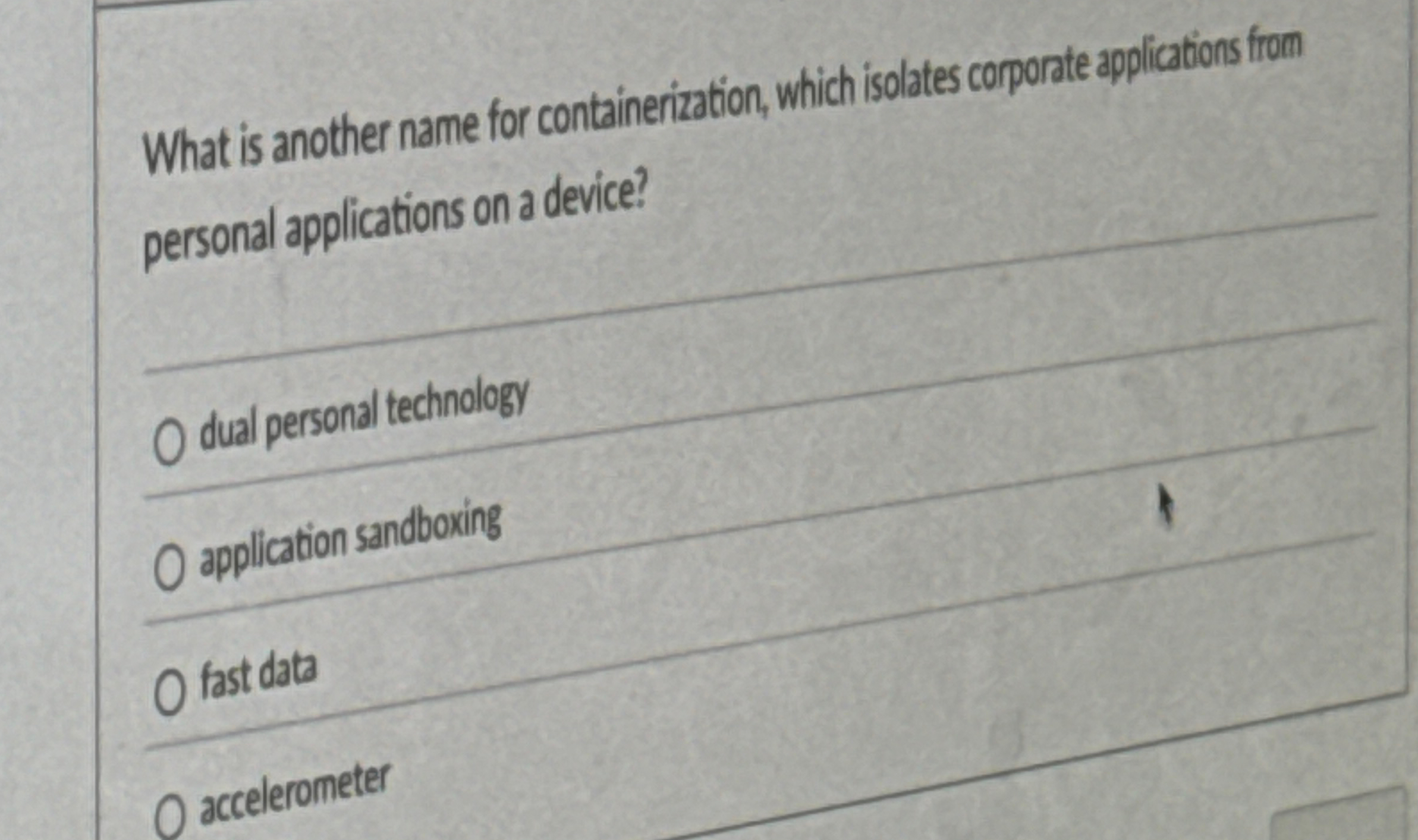 What is another name for containerization, which