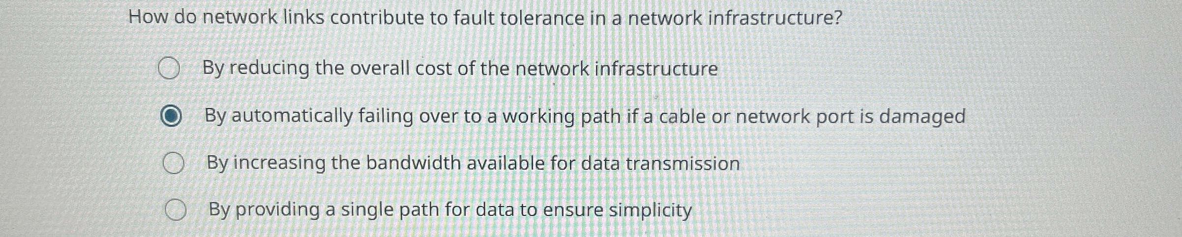 How do network links contribute to fault