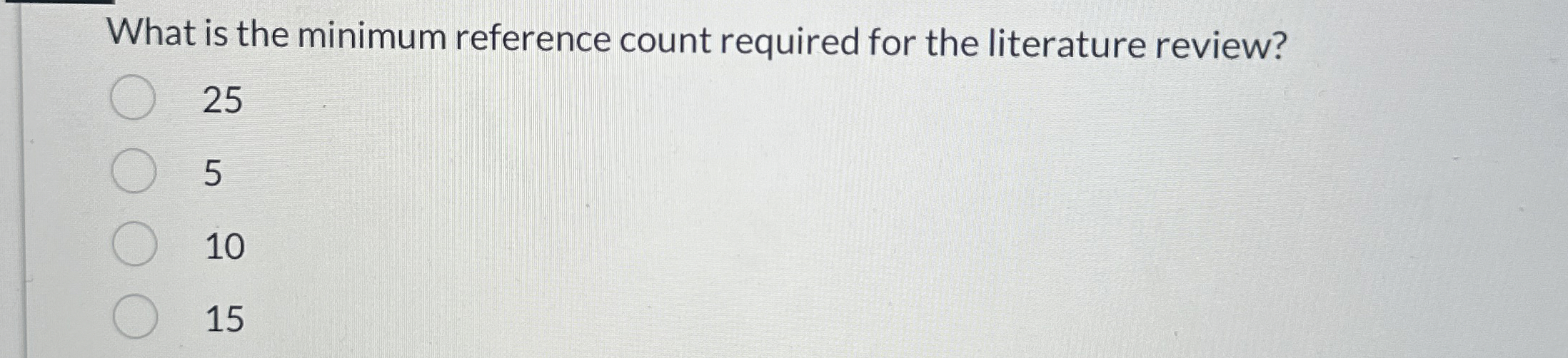 What is the minimum reference count required for